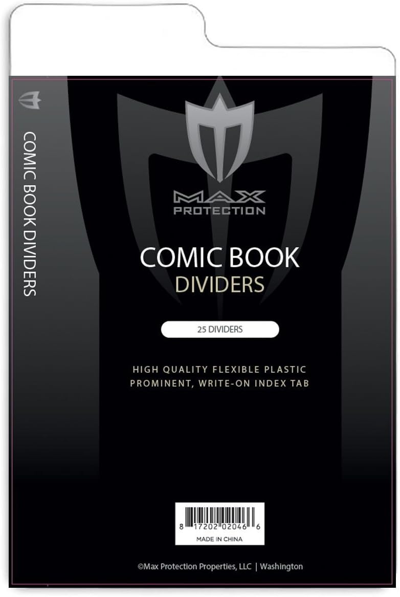Max Protection Divisores de cómics libres de ácidos de 25 quilates para cajas de almacenamiento de cómics