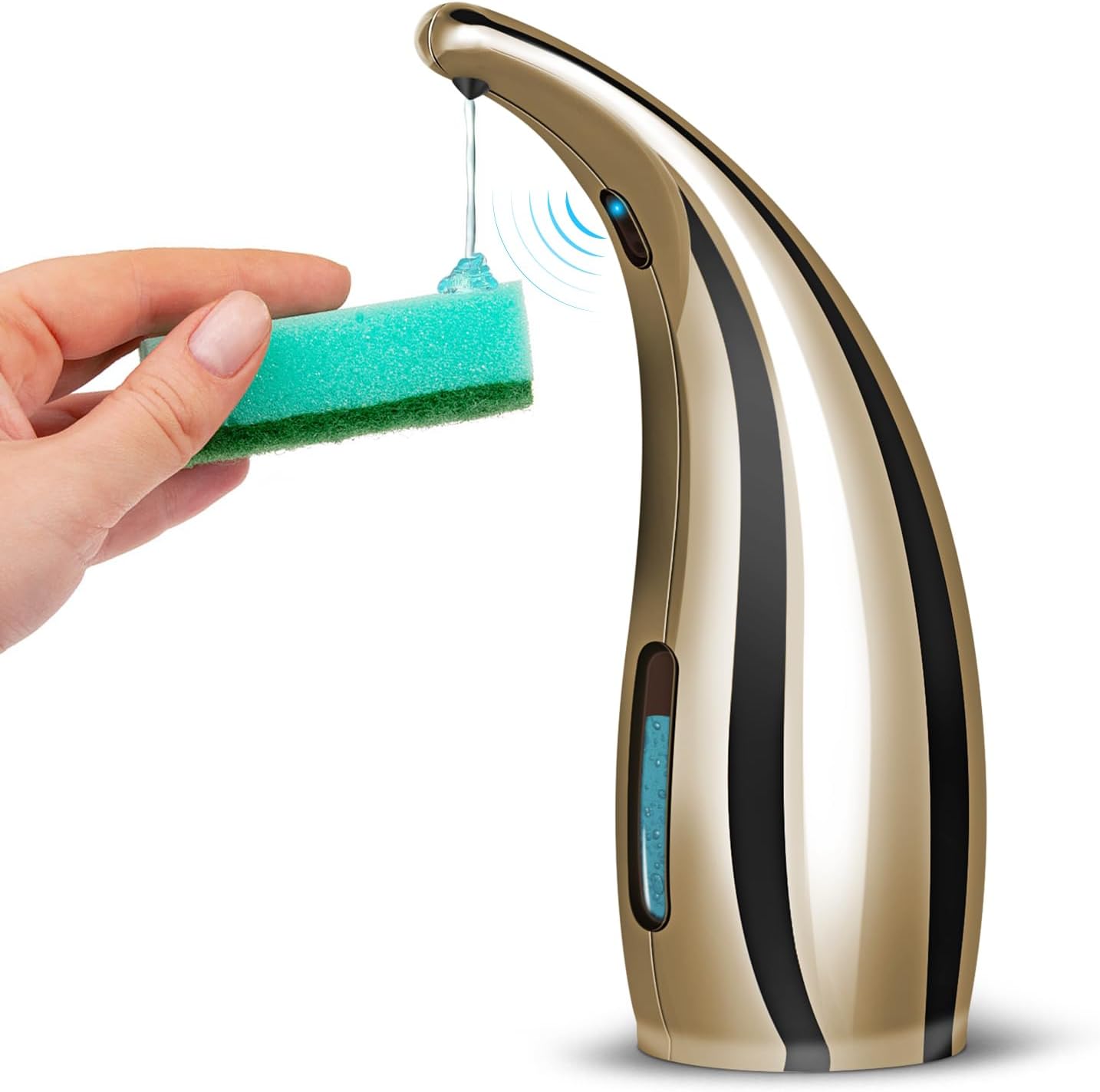 Dispensador automático de jabón con sensor de movimiento infrarrojo de 10.5 oz10.1 fl oz IPX6 Dispensador de jabón automático sin contacto para