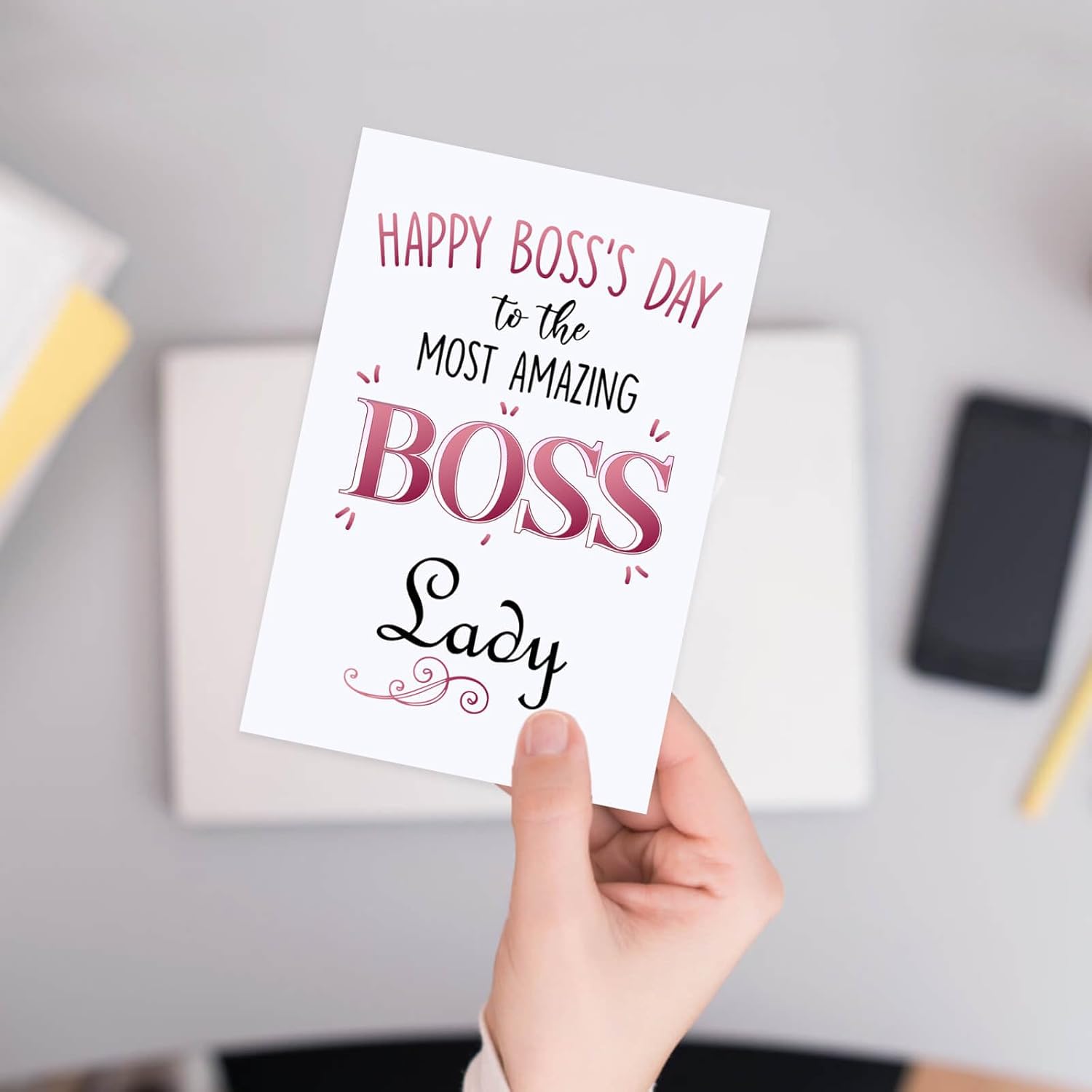 Regalos de agradecimiento para empleados, regalos para el mejor jefe para mujeres, tarjeta del día del jefe, regalos del día del jefe para mujeres,