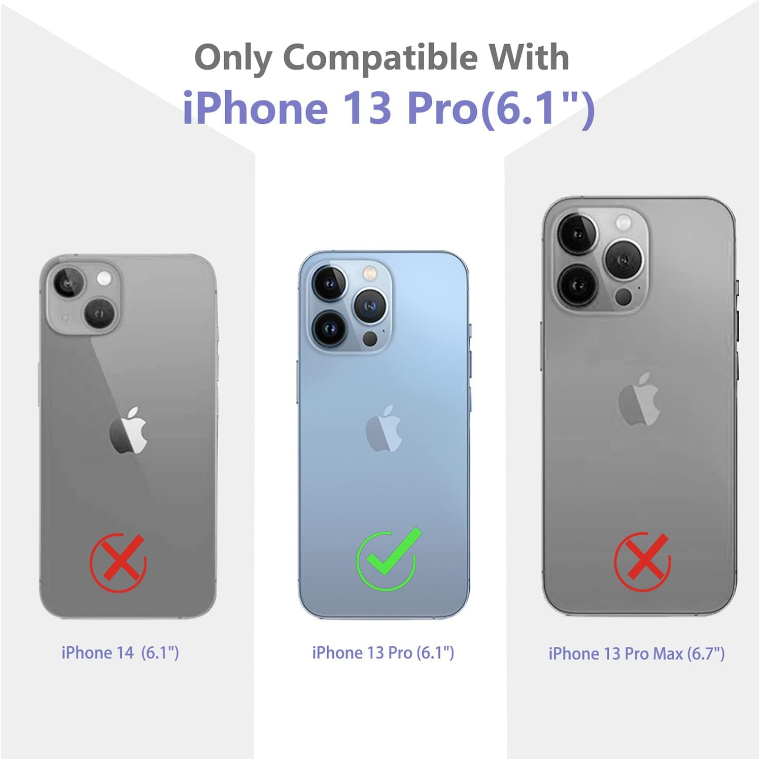 Funda diseñada con flores para iPhone 13 Pro con protector de pantalla, funda transparente floral para mujer, a prueba de golpes, funda protectora