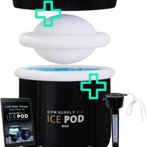 Bañera fría con tapa, baño de hielo portátil grande para atletas, múltiples capas de 106 galones, bañera inflable de hielo para adultos, baños de Bañera fría con tapa, baño de hielo portátil grande para atletas, múltiples capas de 106 galones, bañera inflable de hielo para adultos, baños de