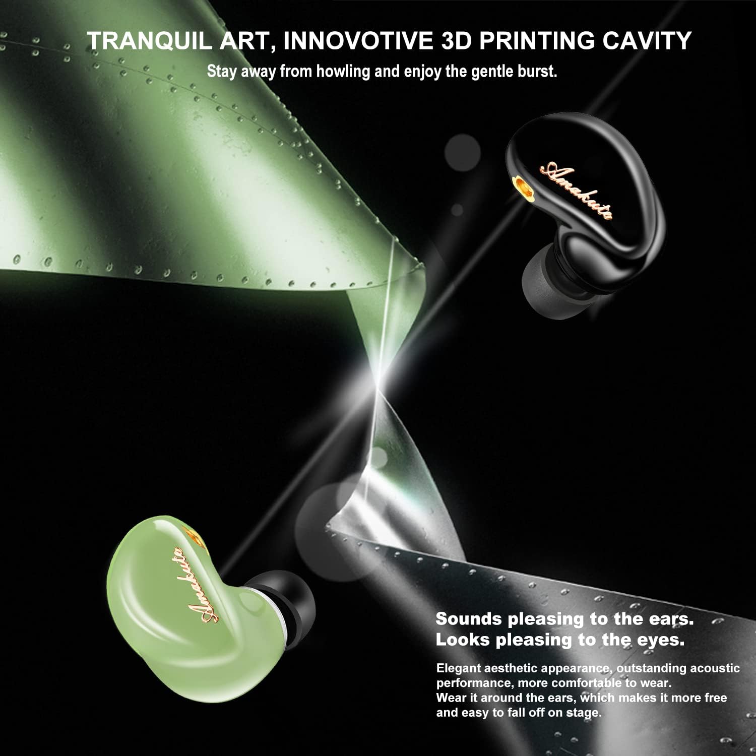 TK300 – Auriculares con monitor de oído de 0.394 in, magnéticos, dinámicos, IEM, para cantantes, músicos en el escenario, Audifonos Auriculares,