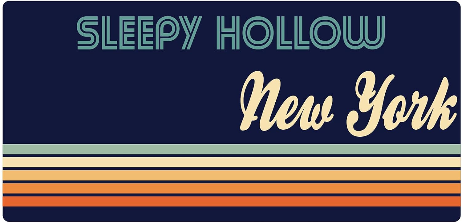 Sleepy Hollow New York – Imán para nevera (5.0 x 2.6in), diseño retro