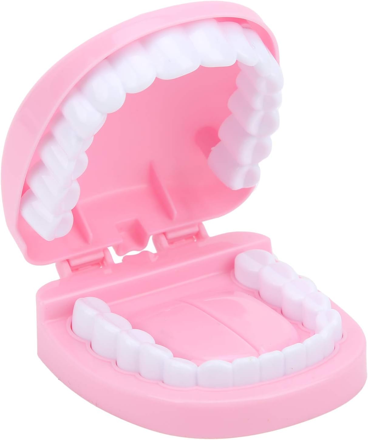 Juego de dientes de juguete, juego de simulación de dentista a cuadros para niños y niñas (rosa)