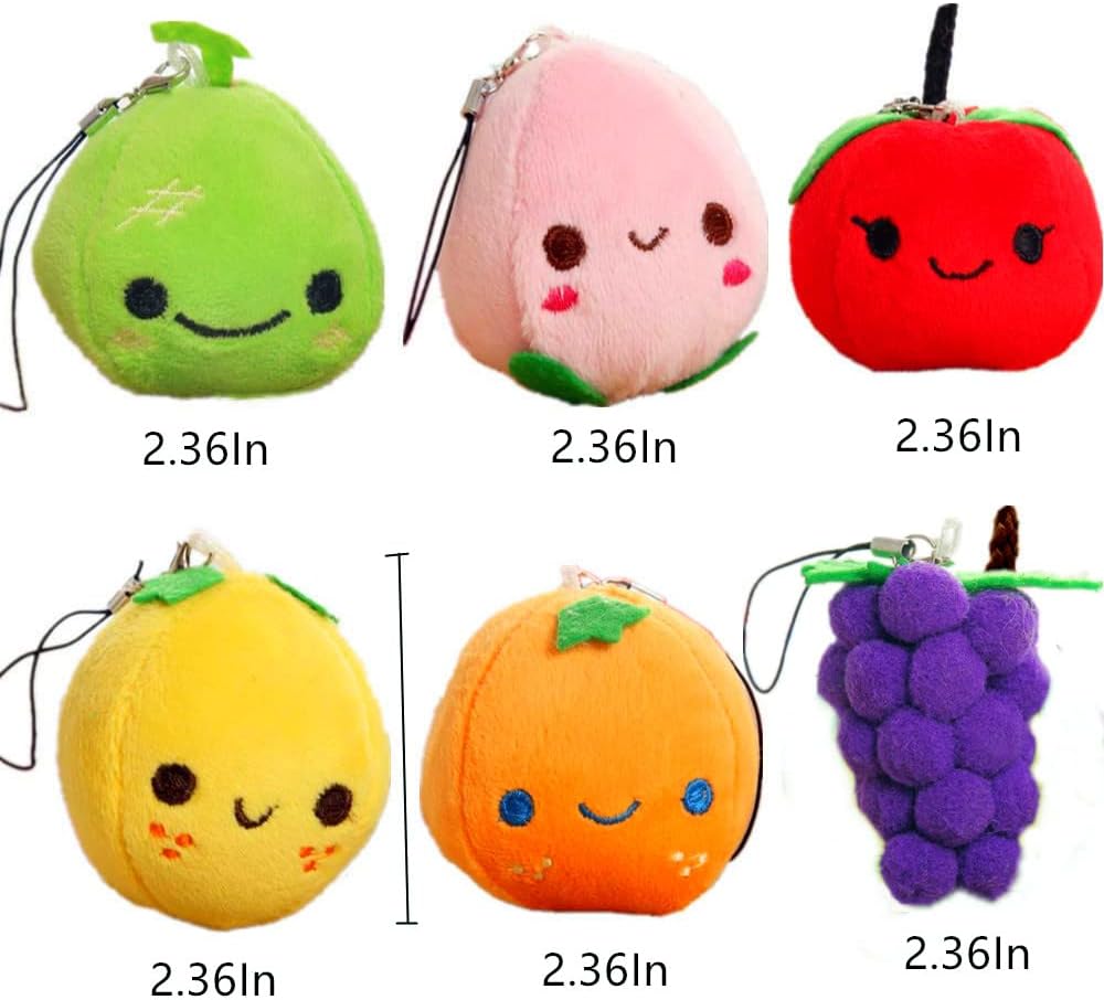 AUCOOMA Stuffed Animal Plush Keychain Pendant Cute Toy Decoration Backpack