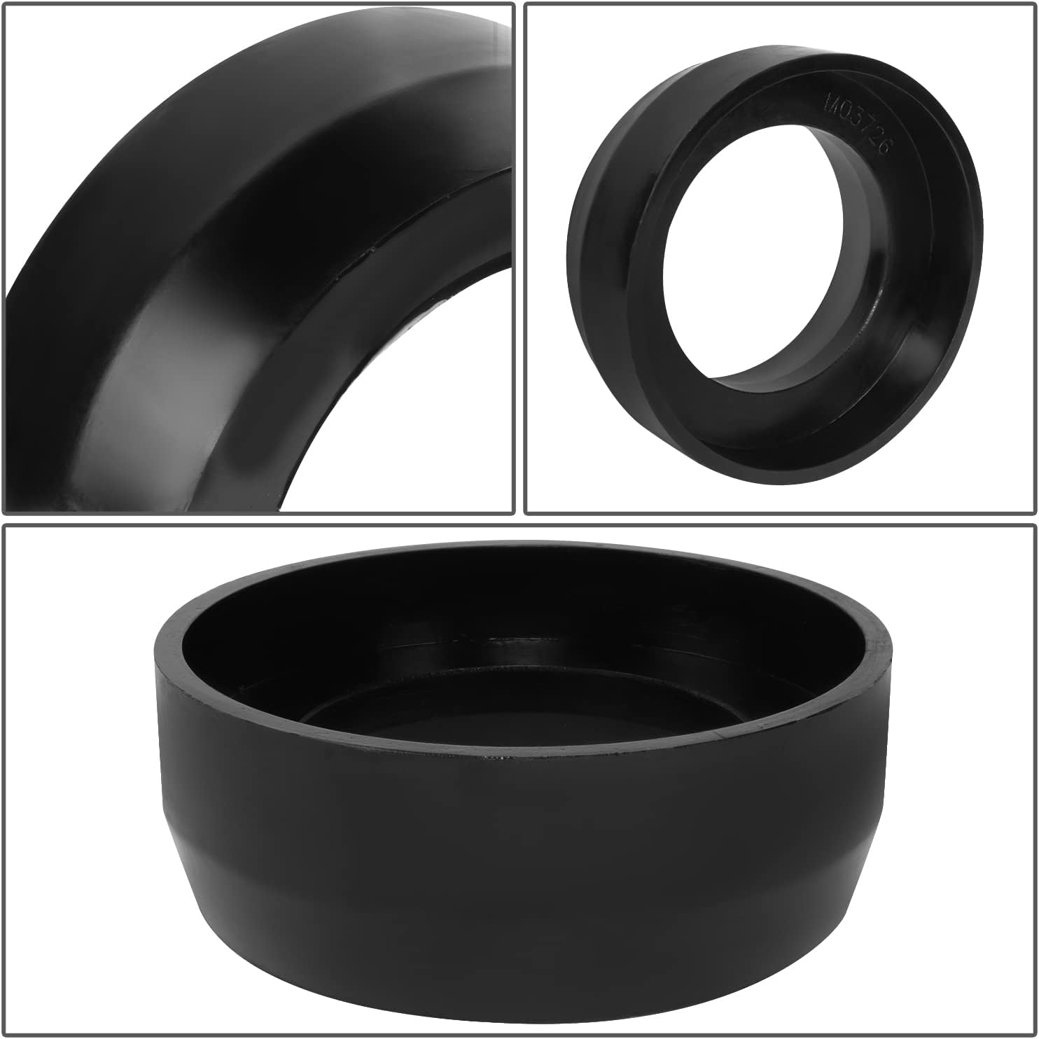 J2 Engineering J2-LK-TY-FR-001-BK Espaciadores de puntal delantero de 3 pulgadas y espaciadores de resorte helicoidal trasero de 2 pulgadas, kit de