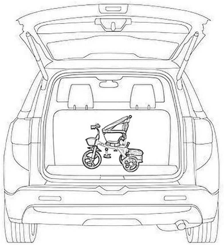 Triciclo plegable para niños pequeños al aire libre, giratorio con altura de asiento ajustable, ruedas traseras convertibles y pedal extraíble