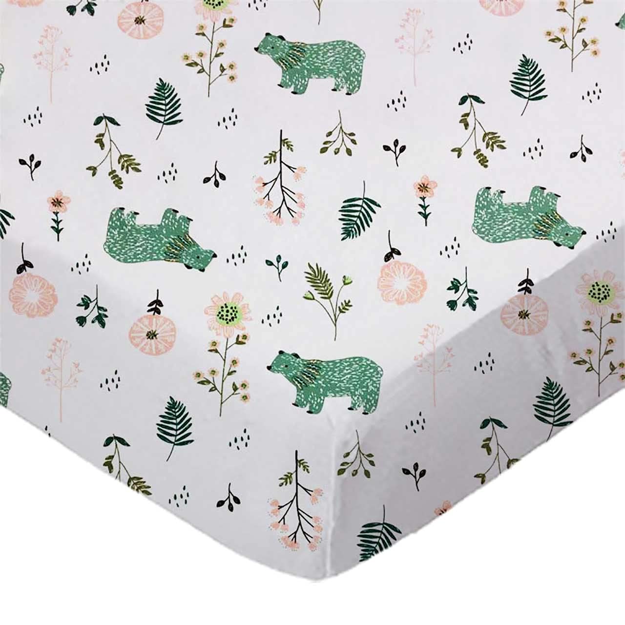 SheetWorld Pack N Play – Sábana bajera ajustable compatible con Dream On Me Nest Playard de 25 x 37 pulgadas, 100% algodón, hipoalergénica, suave