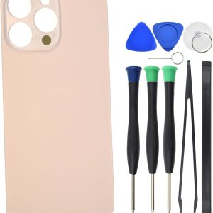 Sunrise glow Cristal trasero para iPhone 14 Pro Max A2894 A2651 A2893 Reemplazo con adhesivo precortado – 6.7″ dorado Sunrise glow Cristal trasero para iPhone 14 Pro Max A2894 A2651 A2893 Reemplazo con adhesivo precortado – 6.7″ dorado