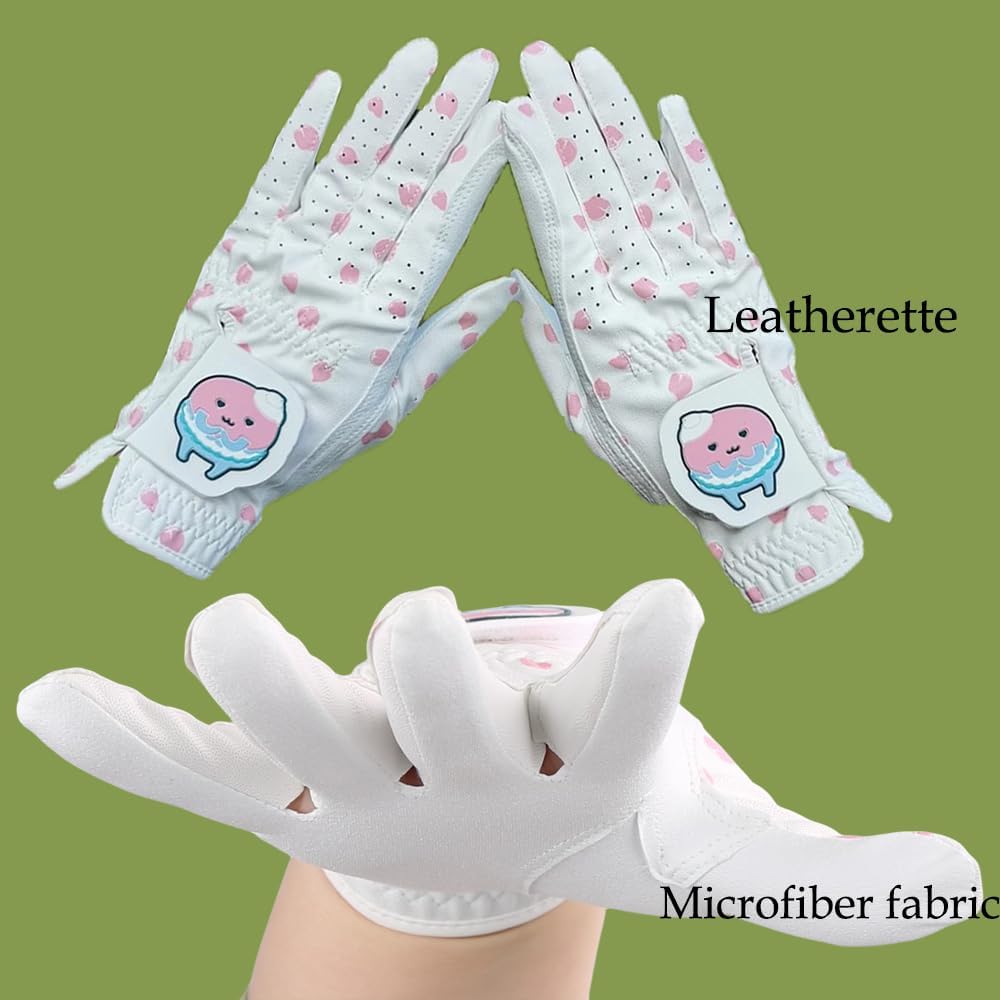 yesntmomo Ladies Women’s Washable Golf Gloves Both Hands,Non-Slip Golf Gloves Elastic Fabric Breathable,Left Right Handed rain hot Golf Accessories