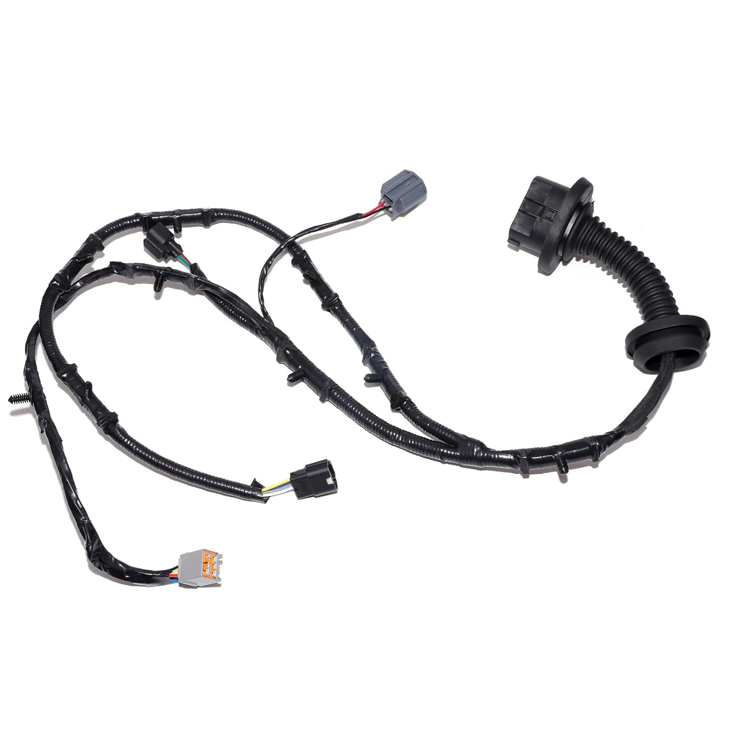 Conjunto de arnés de puente de cable de puerta trasera izquierda LH lado del conductor compatible con Ford F150 3.5L-5.4L Crew Cab 2009-2014,