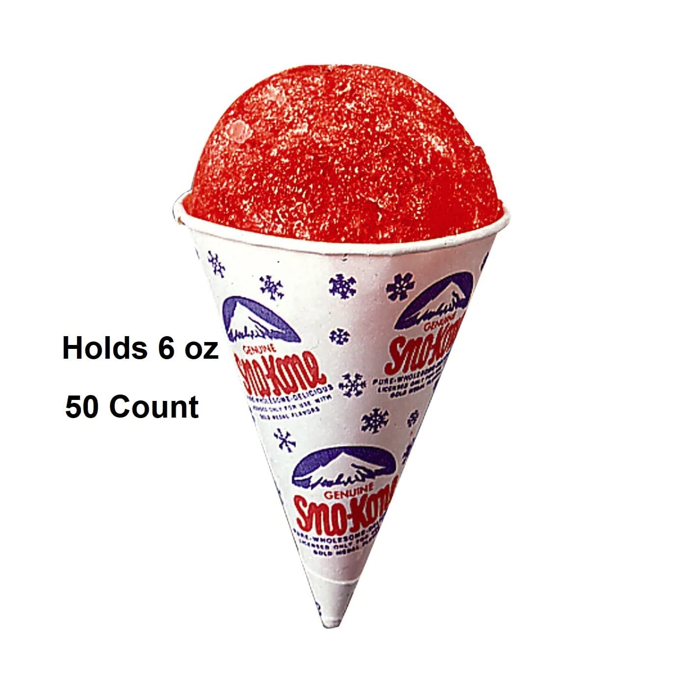 Copas de conos de nieve (juego de 1000)  Tazas de cono de papel de cera seca extra gruesas  Copas de cono de nieve para hielo afeitado, granizados y