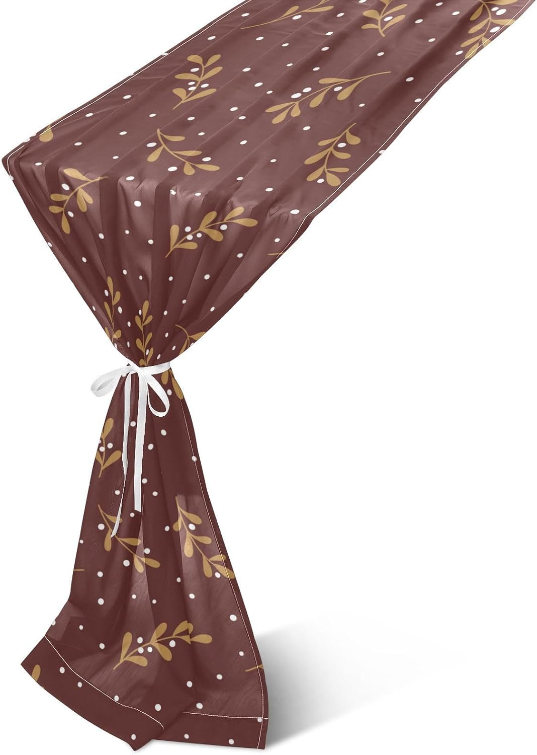 Christmas Branches Snowflakes Table Runner Fall Decor for Kitchen Decorations Christmas Table Runner 120 Inches Long