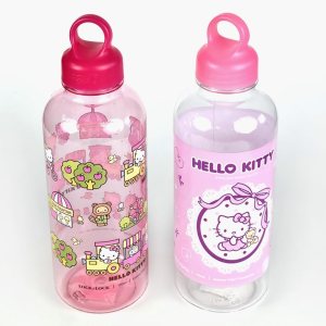 Bandal & Neoul Hello Kitty – Juego de botellas de agua dobles (paquete de 2) – 2 diseños adorables con tapas de bucle para un fácil agarre y Bandal & Neoul Hello Kitty – Juego de botellas de agua dobles (paquete de 2) – 2 diseños adorables con tapas de bucle para un fácil agarre y