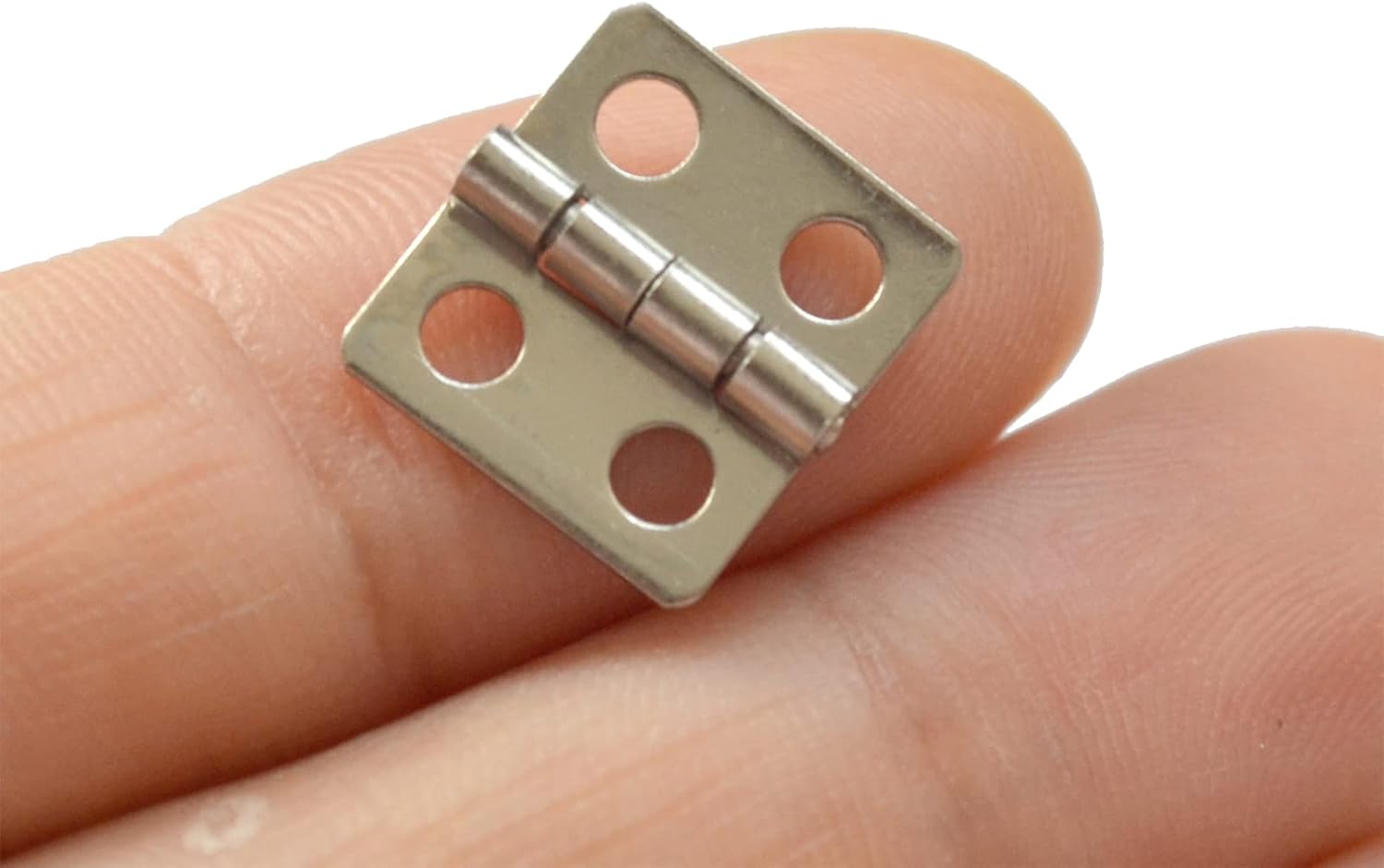 30 piezas de mini bisagras plegables vintage a tope de plata antigua con tornillos, tamaño pequeño para caja de regalo, caja de madera de joyería,