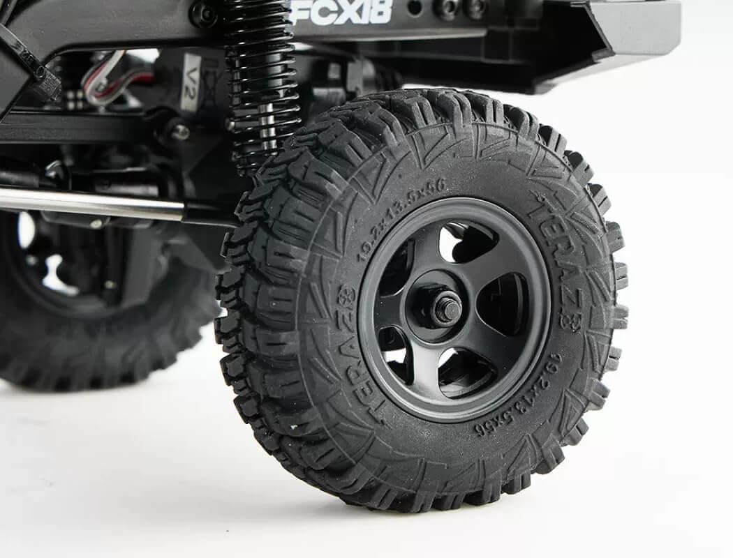 WOWRC FMS RC Crawler Toyota Cruiser LC80 FCX18-118 Camiones todoterreno 4X4 RC Rock Crawler con transmisión de 2.4 GHz, ejes de portal, luces LED,