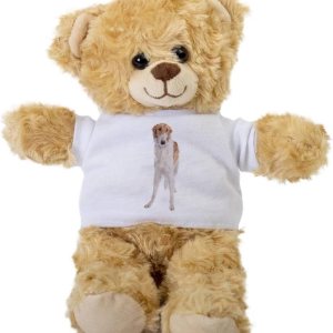DogsMakeMeHappy Borzoi or Russian Wolfhound Teddy Bear, Gift Stuffed Animal, Plush Teddy Bear with Tee, Welcoming Baby Gift, Gift for Her, Gift for DogsMakeMeHappy Borzoi or Russian Wolfhound Teddy Bear, Gift Stuffed Animal, Plush Teddy Bear with Tee, Welcoming Baby Gift, Gift for Her, Gift for