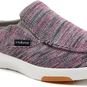 OrthoComfoot Zapatos ortopédicos de lona para mujer, cómodas pantuflas con soporte de arco para fascitis plantar, mocasines ortopédicos casuales OrthoComfoot Zapatos ortopédicos de lona para mujer, cómodas pantuflas con soporte de arco para fascitis plantar, mocasines ortopédicos casuales