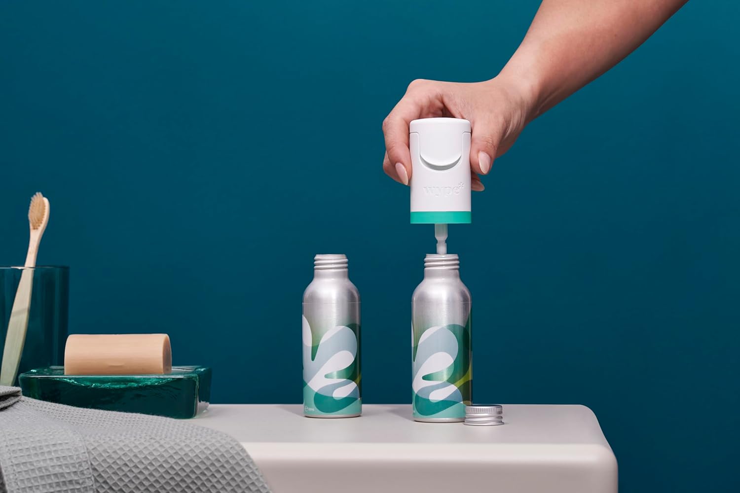Wype Gel de papel higiénico para toallitas húmedas sostenibles y desechables kit de inicio y mini de viaje – Esenciales para vacaciones