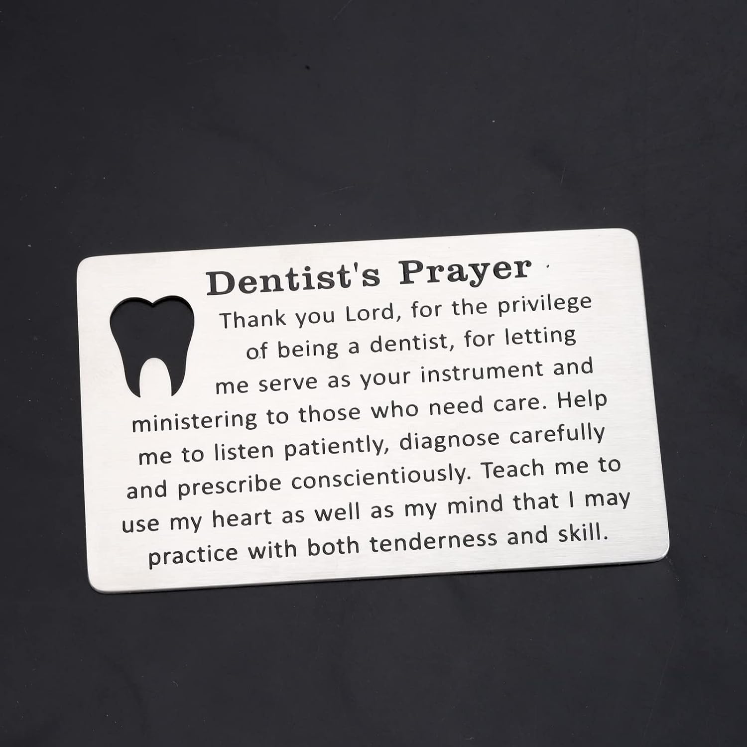Gzrlyf Tarjeta de regalo para dentista, tarjeta de oración del dentista, regalos dentales para dentista, asistente dental, regalos de graduación,