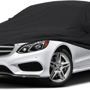 Yixin Funda impermeable para automóvil Mercedes Benz Clase E Sedan E250 E320 E300 E350 E400 AMG 190T, ajuste personalizado, correa 100% resistente Yixin Funda impermeable para automóvil Mercedes Benz Clase E Sedan E250 E320 E300 E350 E400 AMG 190T, ajuste personalizado, correa 100% resistente