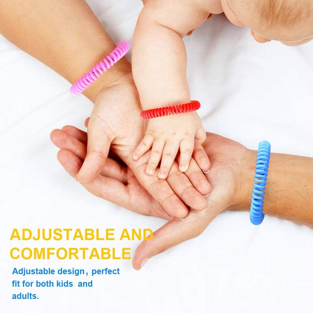 24 Pack Mosquito Repellent Bracelets and 120 Pack Mosquito Repellent Stickers for Kids & Adults, Outdoor Patio Hiking Camping Gear Must Haves