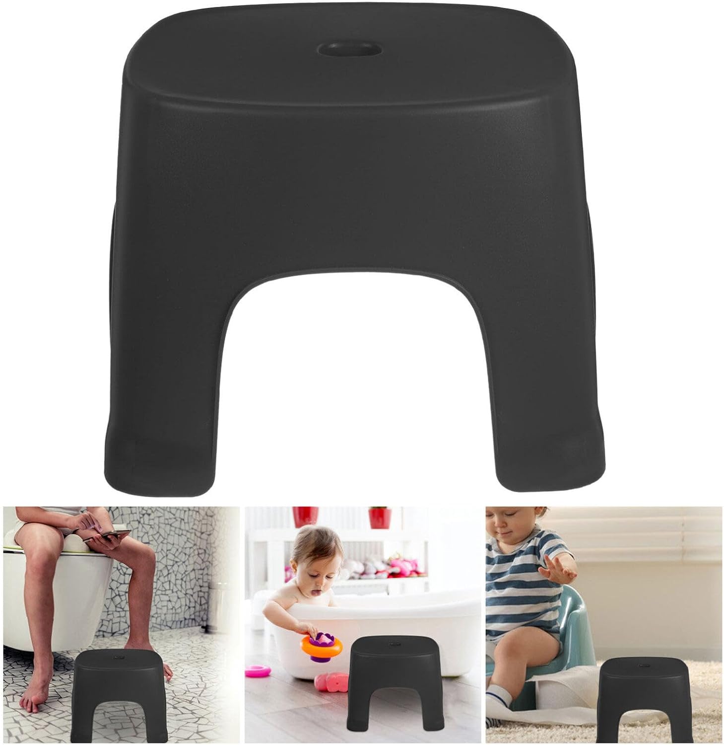 Holibanna Taburete de plástico para baño para baño, taburete para baño, cambiador de zapatos, taburete de pesca para el hogar