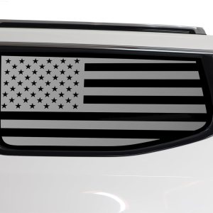 BOGAR TECH DESIGNS Calcomanía de vinilo precortada con la bandera estadounidense de un cuarto de ventana, compatible con Jeep Wagoneer 2022-2024, BOGAR TECH DESIGNS Calcomanía de vinilo precortada con la bandera estadounidense de un cuarto de ventana, compatible con Jeep Wagoneer 2022-2024,