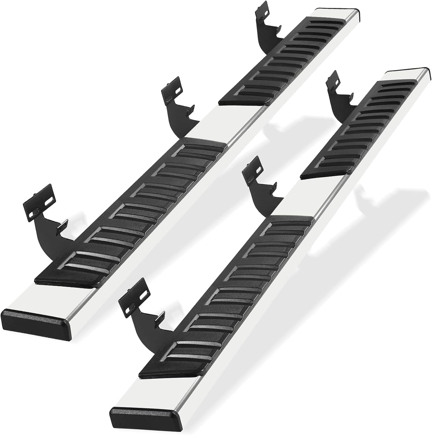 PZ Estribos de cabina de tripulación de 6 pulgadas para Dodge 2009-2018 RAM 1500 2019-2024 RAM 1500 Classic Body (nuevo estilo de carrocería no