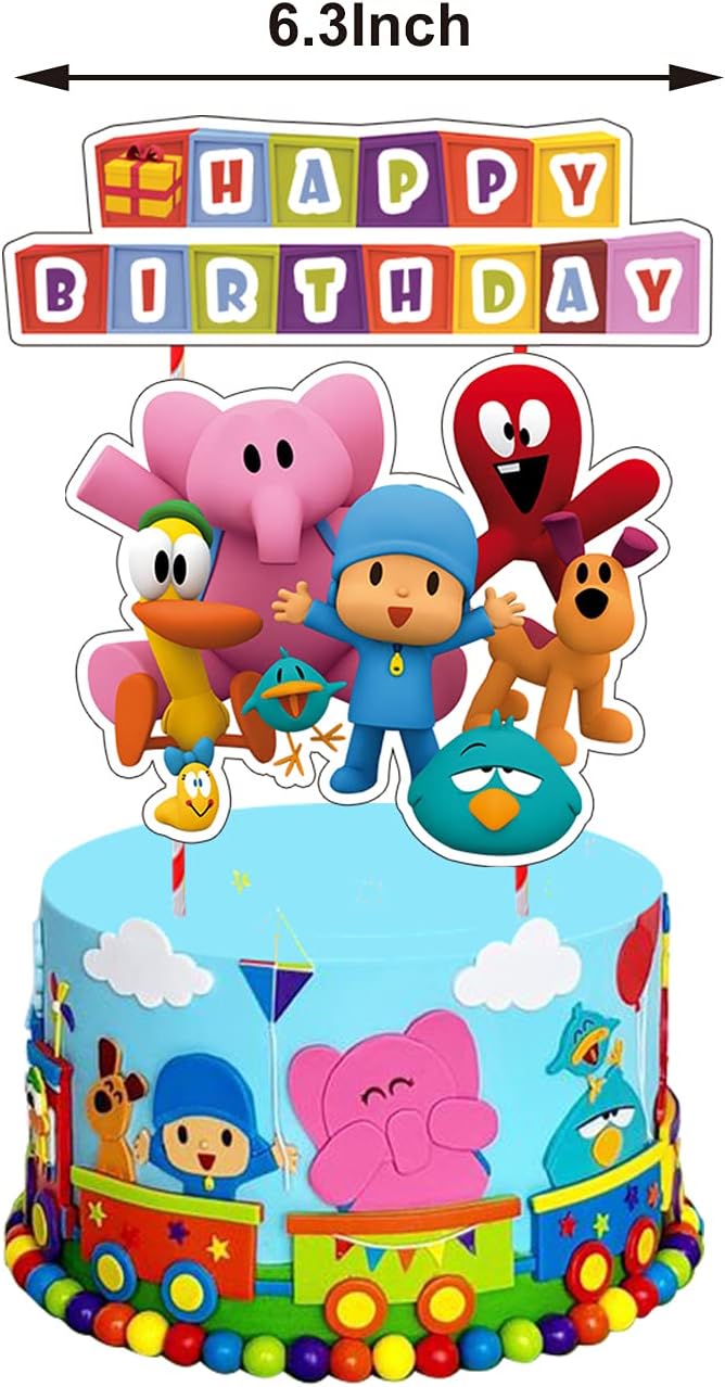 Poc_yo – Juego de suministros de decoración de fiesta de cumpleaños, decoraciones de fiesta temática de Poc_yo para niños y niñas, incluye 1
