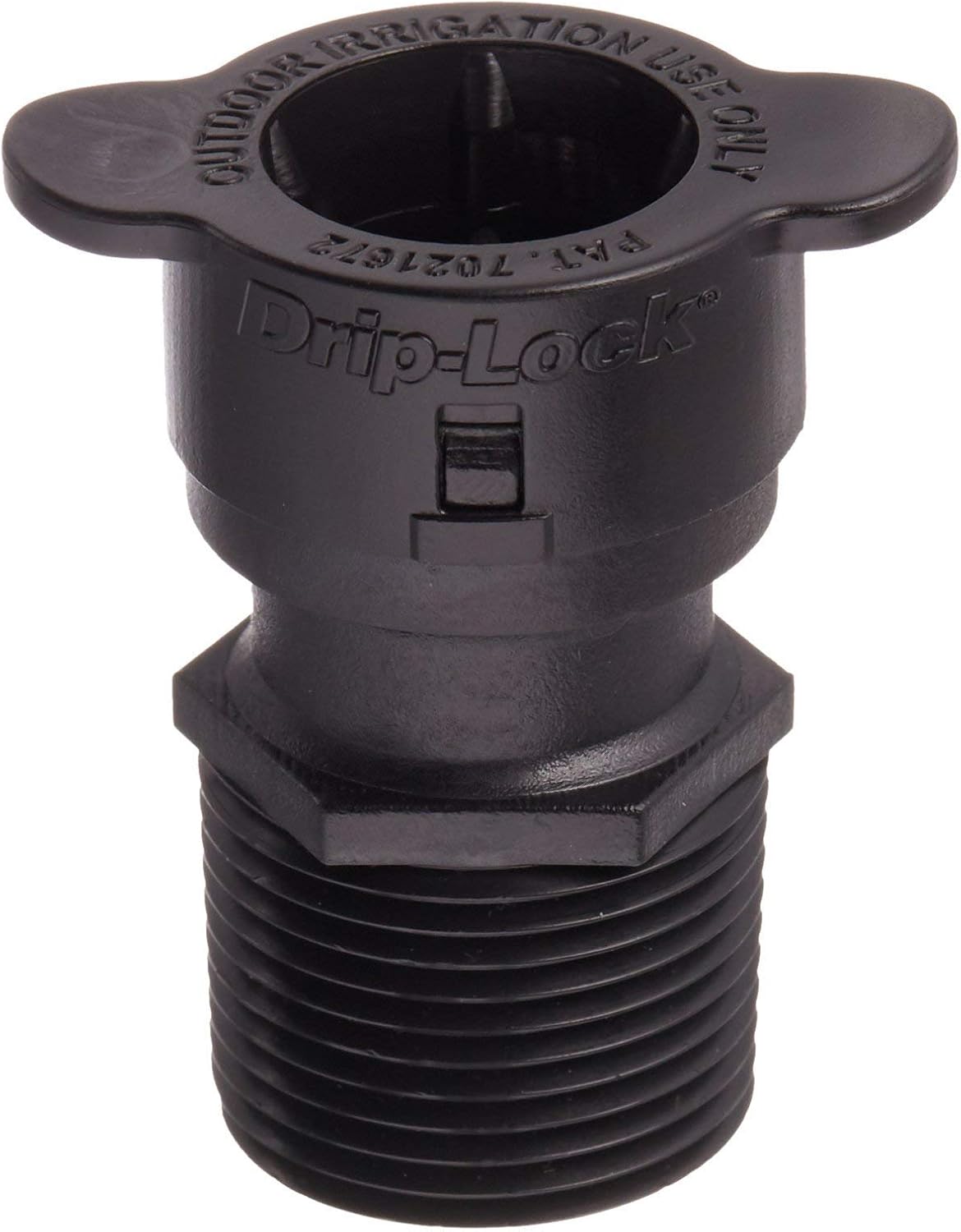 Paquete de 3 roscas macho Orbit de 34 pulgadas x adaptador de riego por goteo de 12 pulgadas