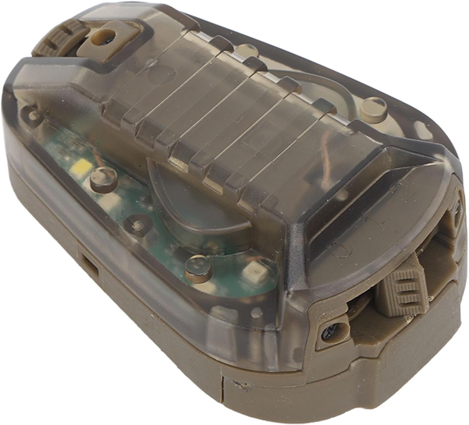 CHICIRIS Luz militar para casco, luz de señal de supervivencia militar, nailon antideslizante impermeable para exploración al aire libre