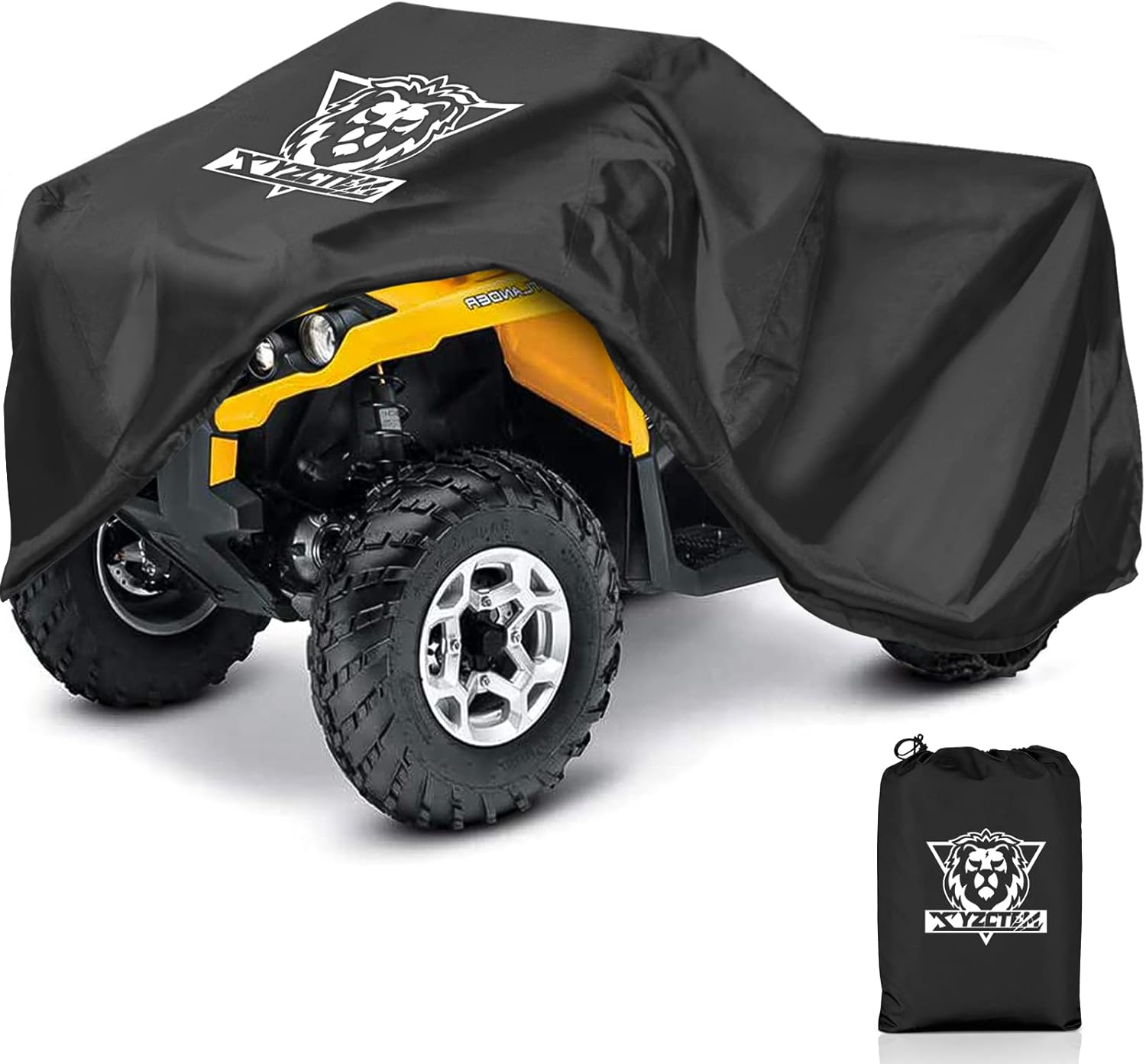 XYZCTEM Funda prémium para ATV, tela Oxford 210D con protección contra el agua, los rayos UV, el viento. Cubierta cuádruple para Can-am, Suzuki,