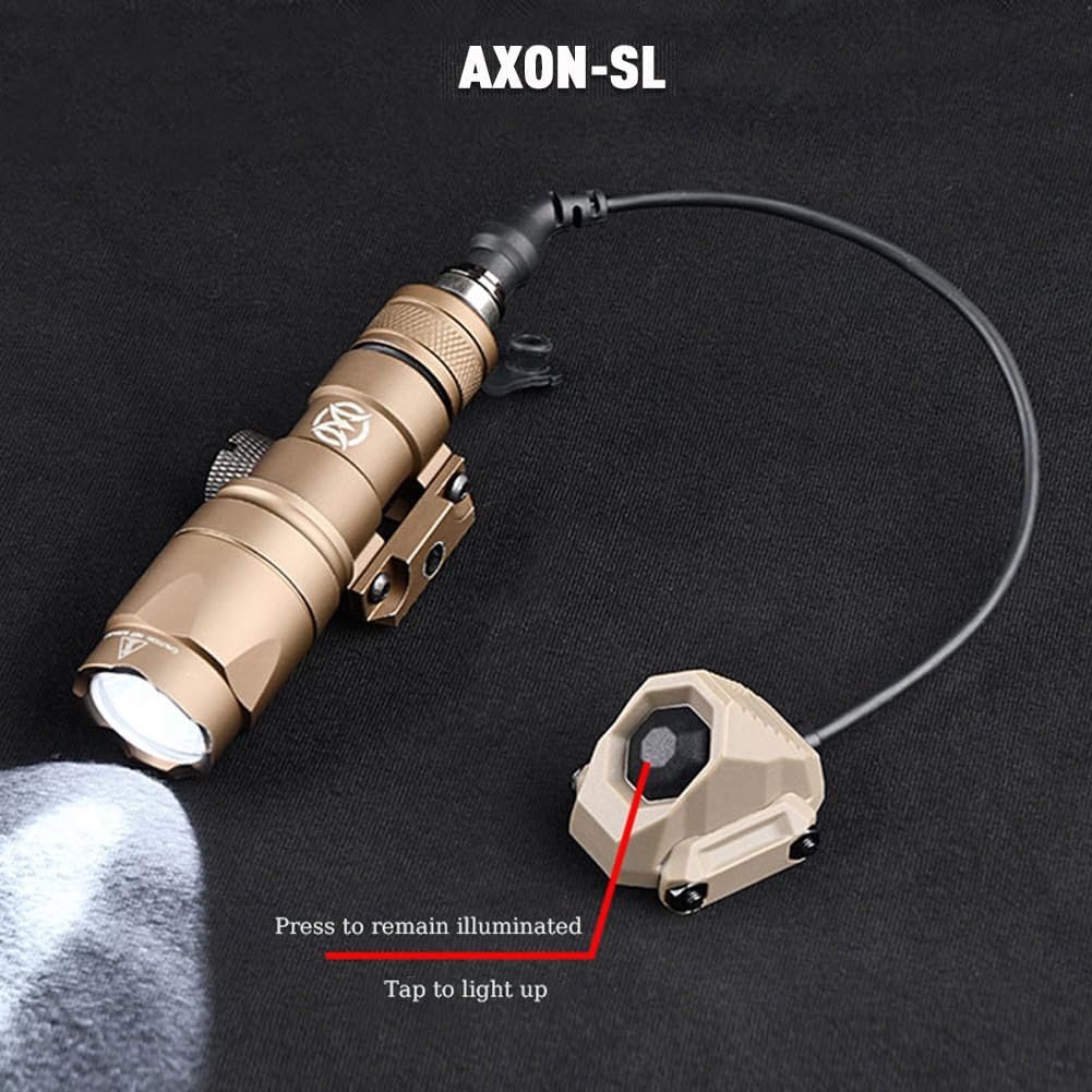 okyass Interruptor de presión de activación remota con botón modular táctico para SF M300 M600 PEQ15PEQ DBAL serie NGAL luz de arma y linterna