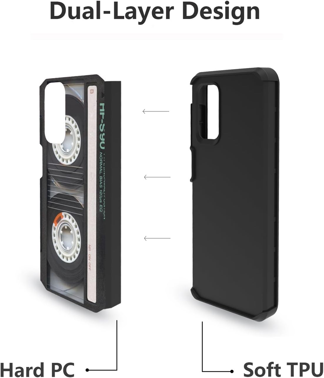 Funda para Moto G 5G 2023 no para la versión 2022, funda protectora híbrida de policarbonato duro y silicona suave de doble capa a prueba de golpes
