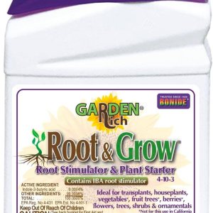Bonide Garden Rich Root & Grow Root Stimulator & Plant Starter, 16 oz Concentrado 4-10-3 Fertilizante para trasplante Bonide Garden Rich Root & Grow Root Stimulator & Plant Starter, 16 oz Concentrado 4-10-3 Fertilizante para trasplante
