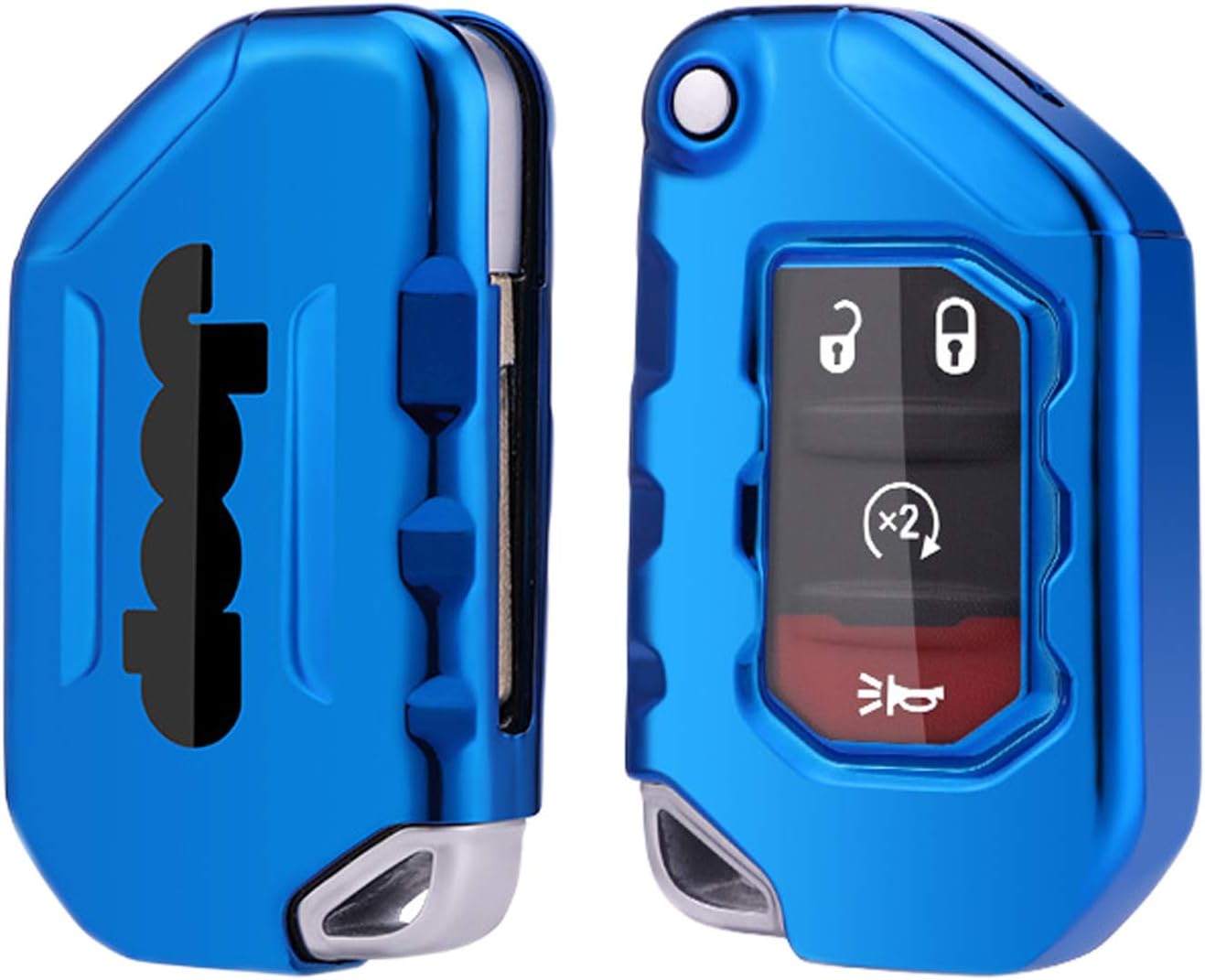 Funda para llavero para Jeep, protección completa, TPU suave, compatible con Jeep Wrangler JL JLU Rubicon 2018 2019 2020 2021 Jeep Gladiator JT
