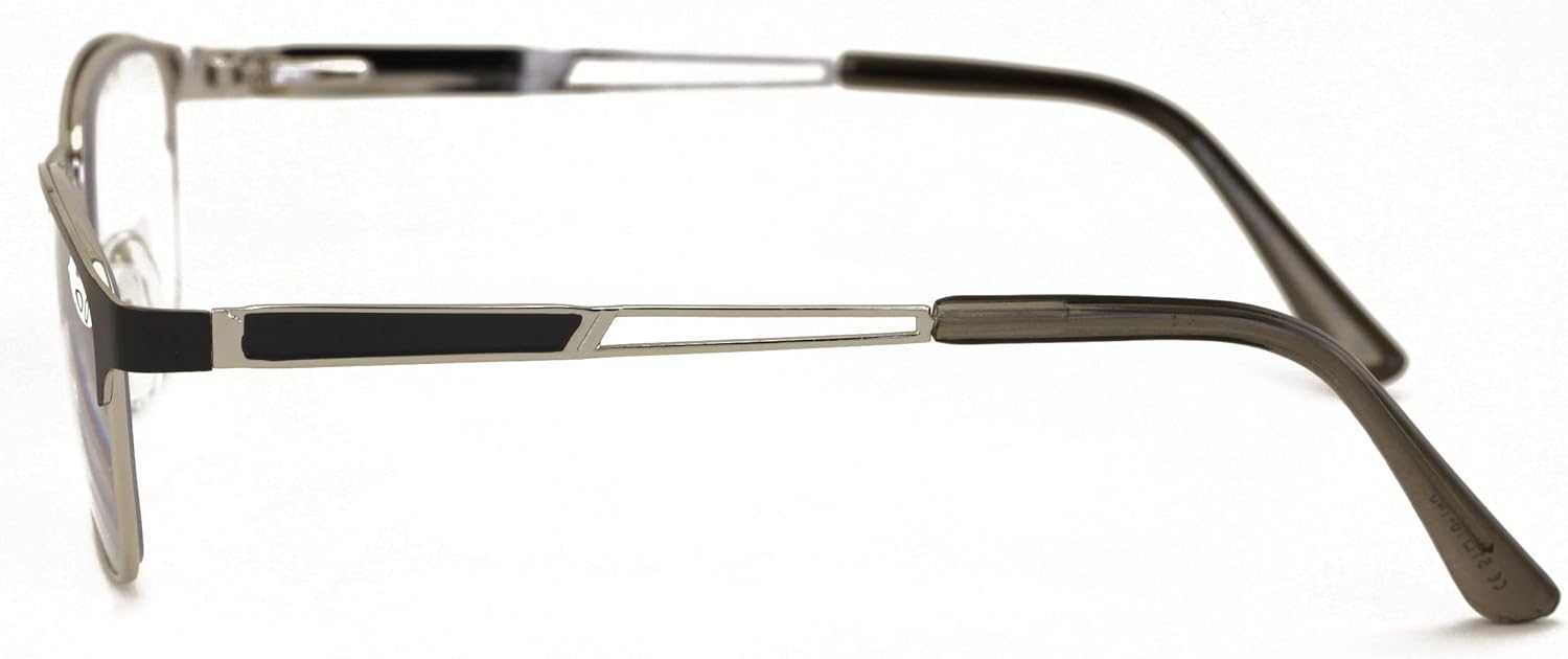 V.W.E. Lentes de lectura trifocales de metal sin línea para mujer, con revestimiento antirreflectante