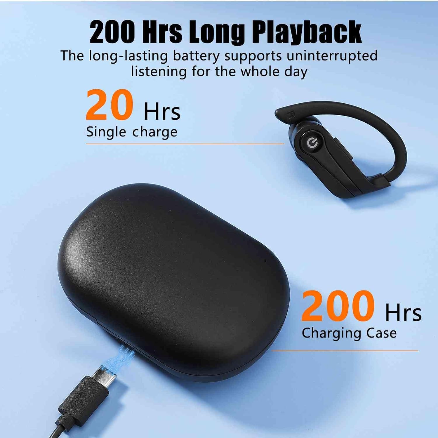 Auriculares inalámbricos para Xiaomi Redmi 10X 4G con sonido inmersivo True 5.0 Bluetooth Auriculares intrauditivos con estuche de carga de 2000 mAh