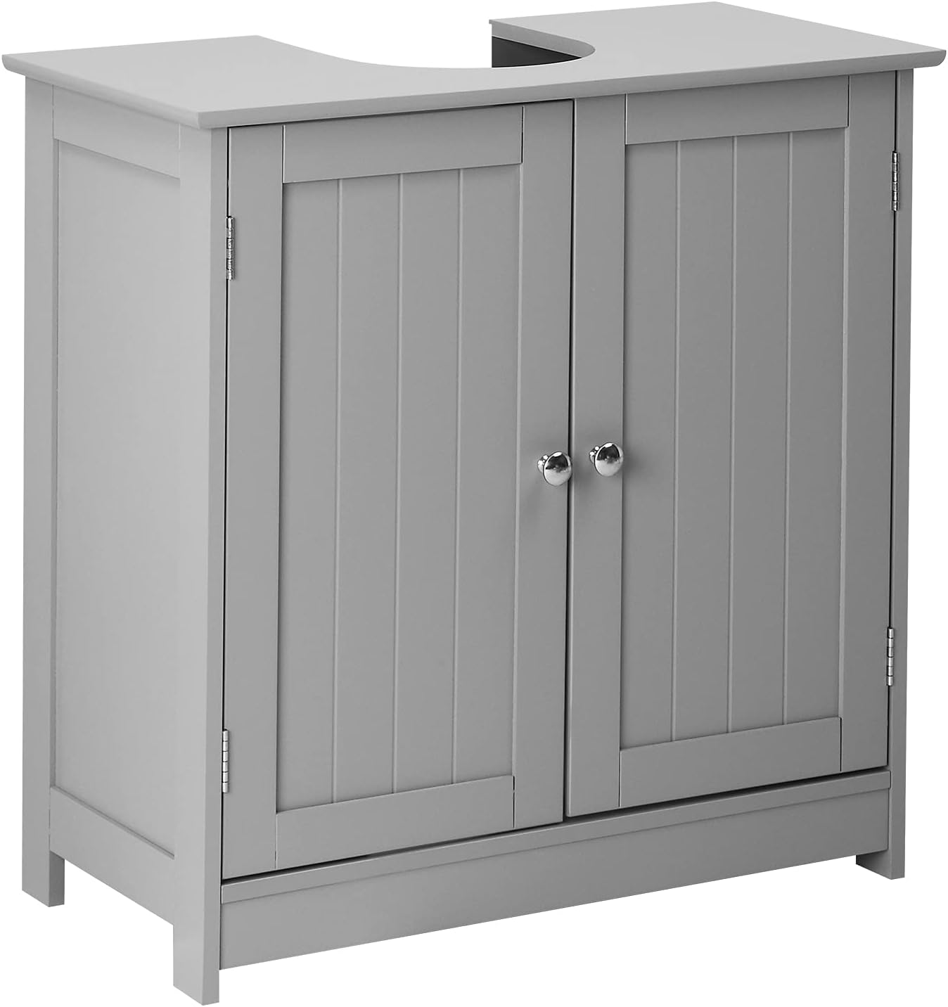 Bonnlo Mueble de baño con pedestal para debajo del fregadero, con 2 puertas, organizador tradicional de ahorro de espacio, 23 58 x 11 716 x 23 58