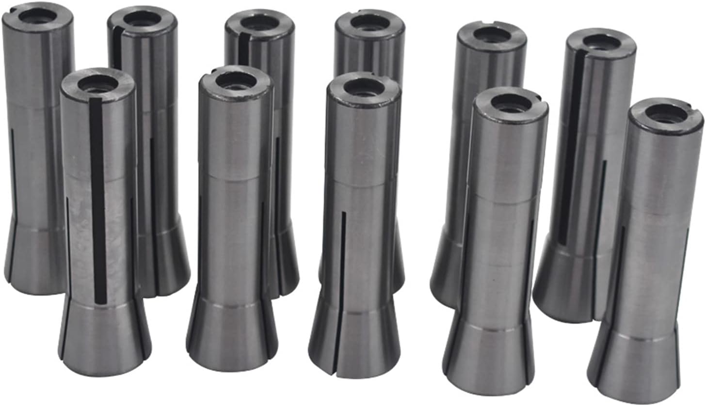 Juego de pinzas R8 de 18-34 de pulgada para varios orificios de husillo de molino R8 0.0006 TIR paquete de 11