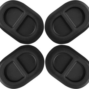 4 tapones de drenaje para Jeep, tapones de cuerpo de bandeja de piso trasero para Jeep Wrangler JK y JL 2014-2018, 4 tapones de repuesto de goma 4 tapones de drenaje para Jeep, tapones de cuerpo de bandeja de piso trasero para Jeep Wrangler JK y JL 2014-2018, 4 tapones de repuesto de goma