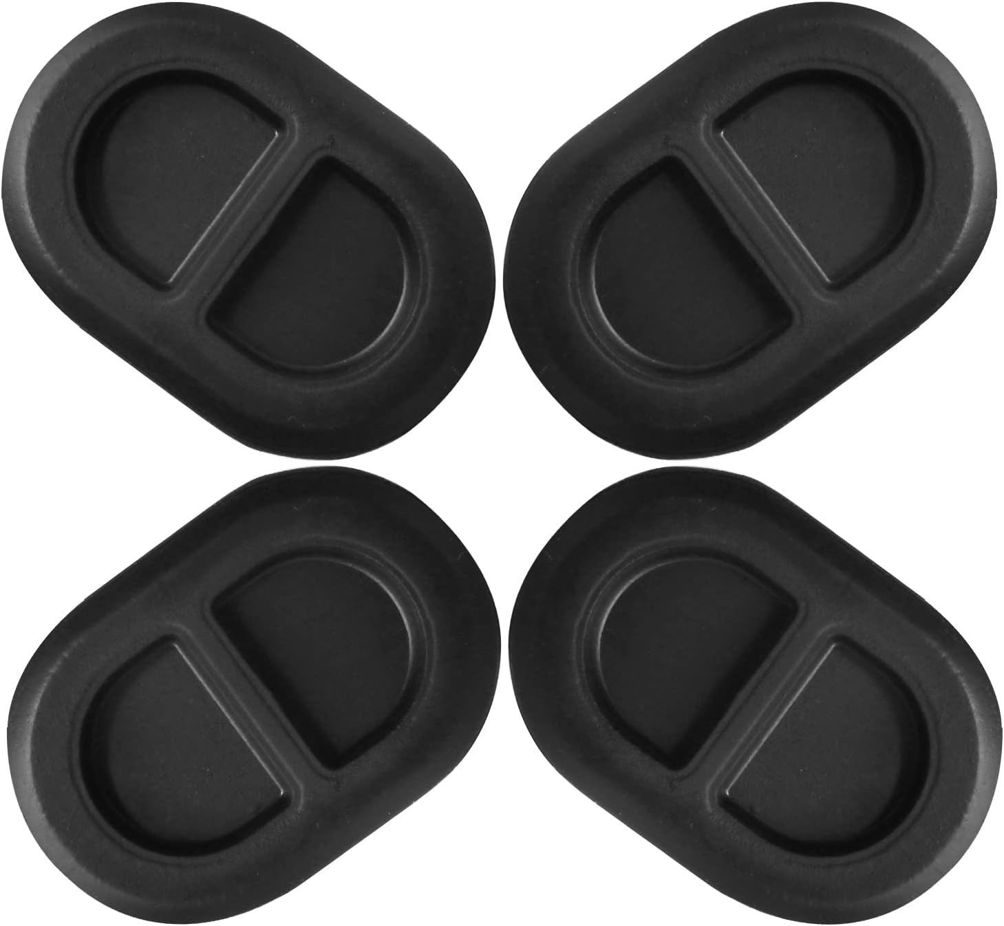 4 tapones de drenaje para Jeep, tapones de cuerpo de bandeja de piso trasero para Jeep Wrangler JK y JL 2014-2018, 4 tapones de repuesto de goma