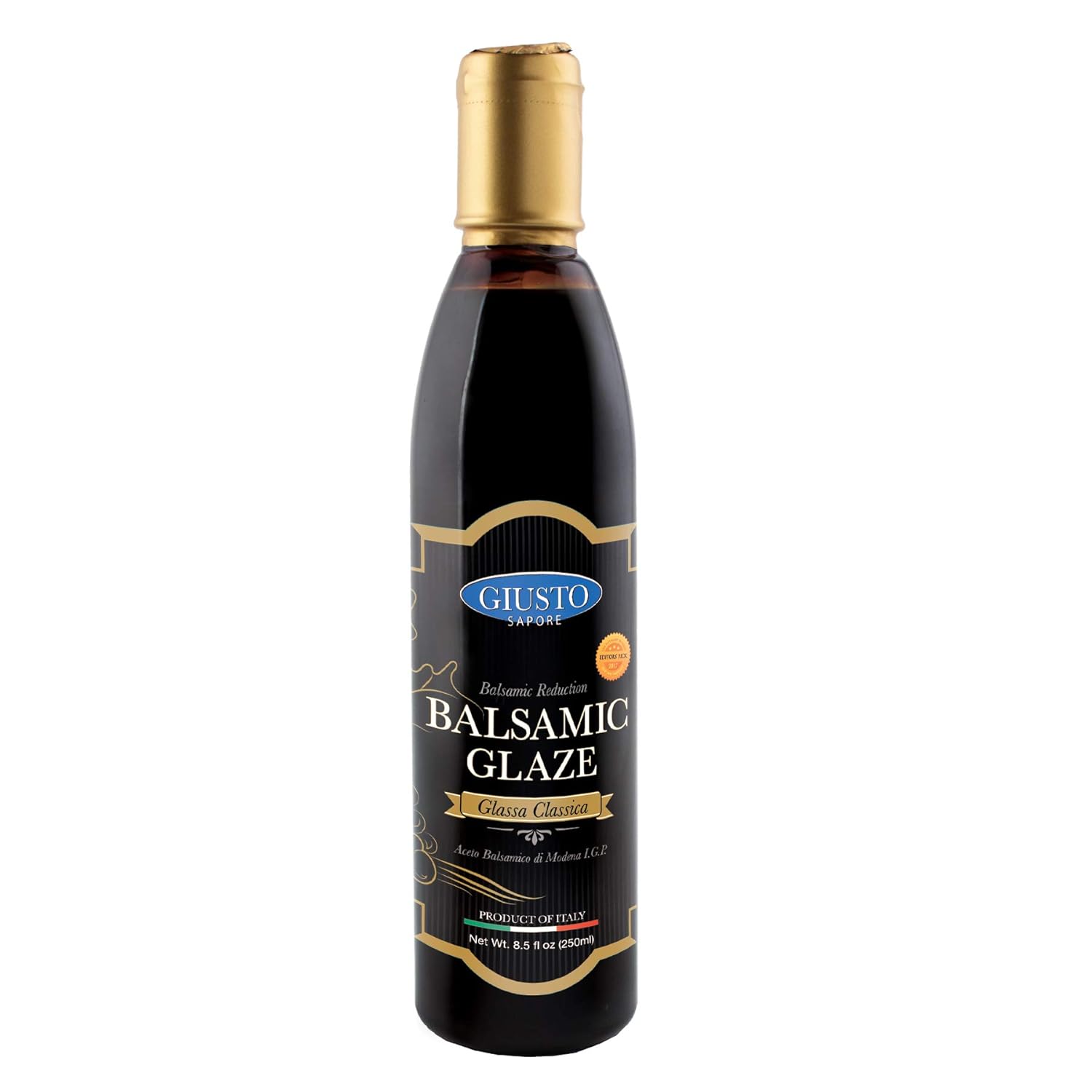 Giusto Sapore Esmalte balsámico original 95% con reducción balsámica, totalmente natural, importado de Italia y propiedad familiar, 8.5 onzas