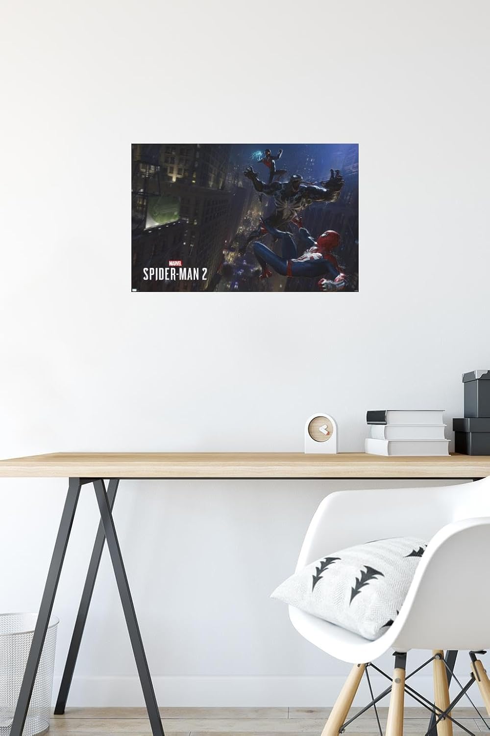 Trends International Marvel’s Spider-Man 2 – Póster de pared de lucha con veneno, 14.72 x 22.37 pulgadas, versión premium sin marco