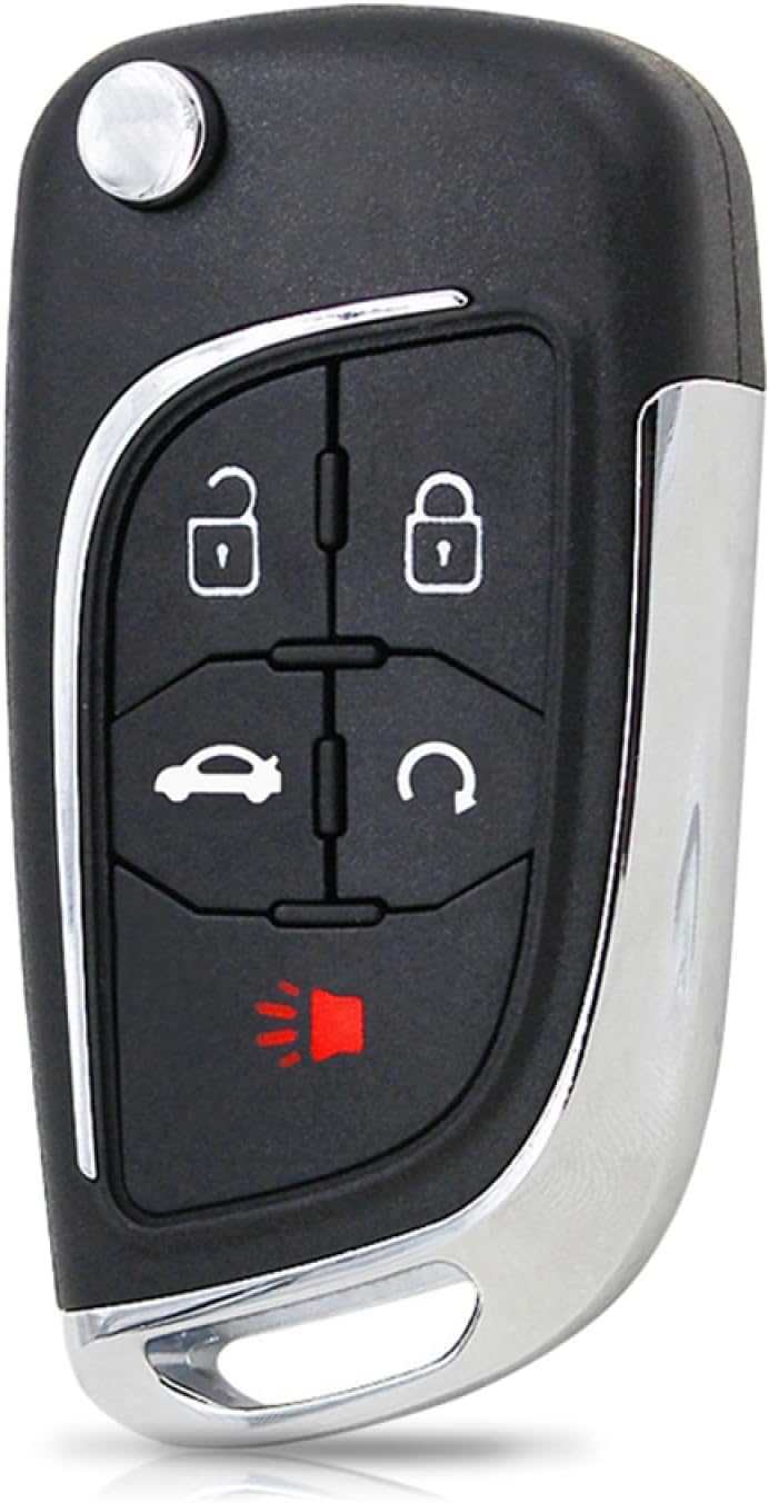Fundas para llavero de coche para Chevrolet Cruze Epica Lova Camaro Impala, carcasa de llave de coche sin cortar HU100, modificado 5 botones