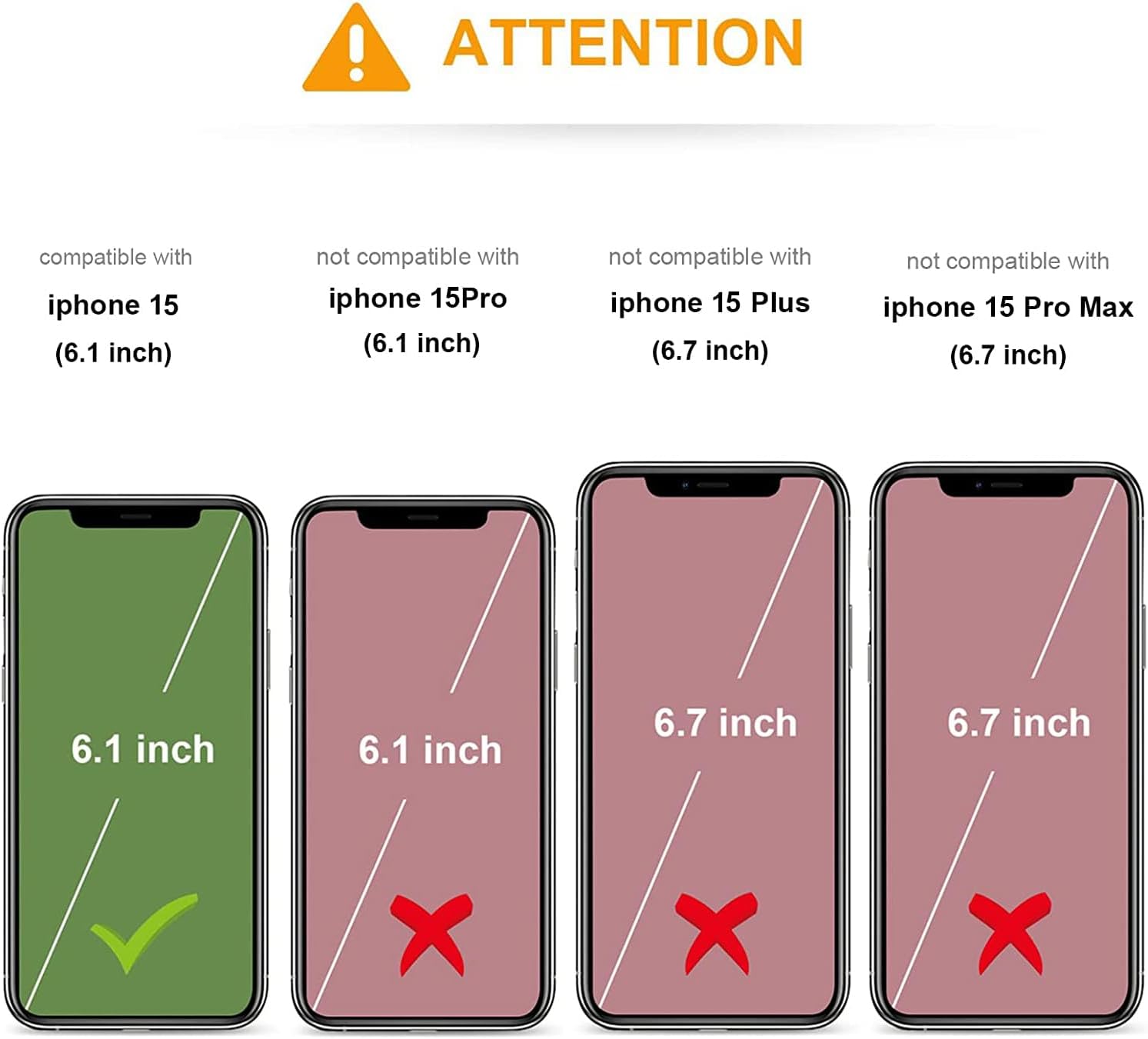 KIHUWEY Funda compatible con iPhone 15 con soporte para tarjeta de crédito, cierre magnético de cuero de alta calidad, función atril, funda