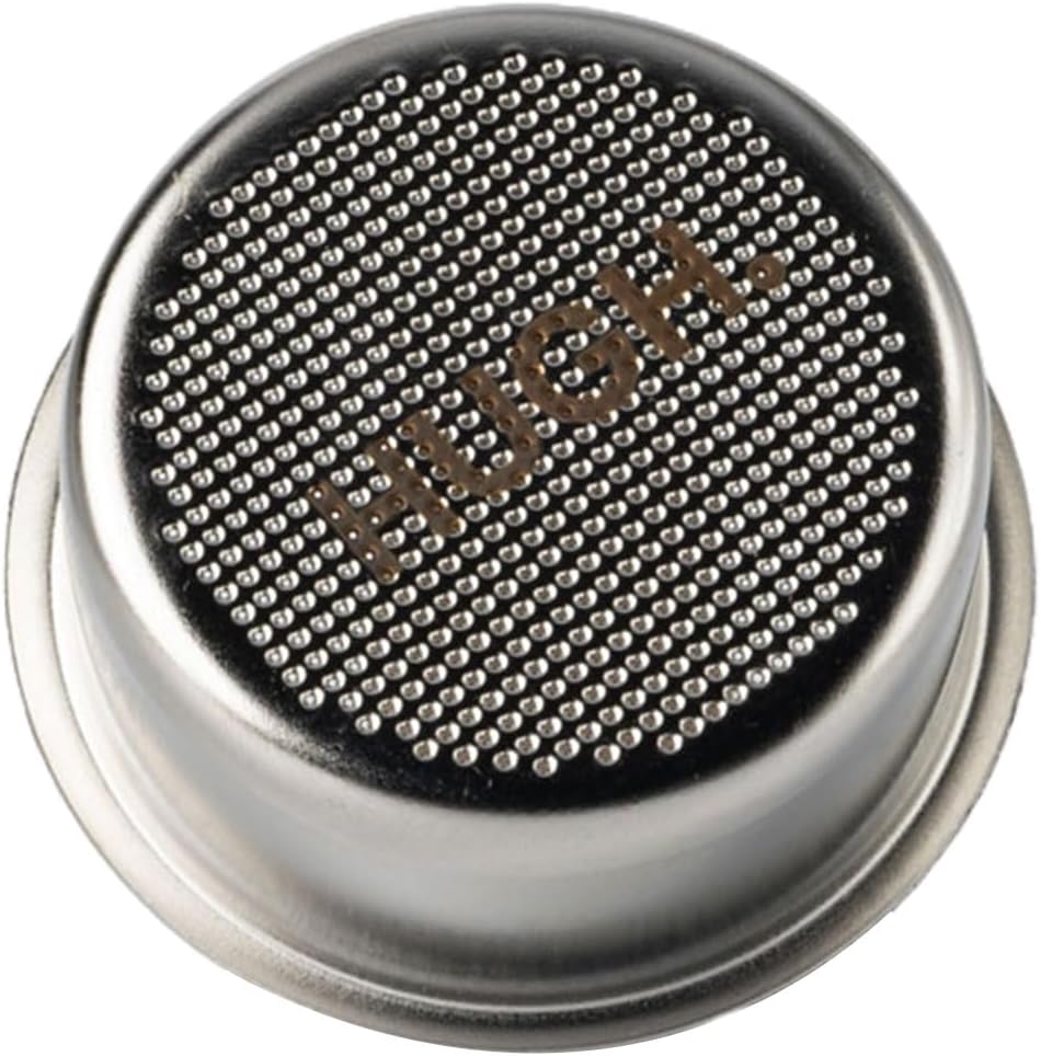 HUGH, by IMS – Cesta de filtro de precisión de 2.008 in, serie de competencia, cesta de filtro de café de acero inoxidable, 0.63 oz