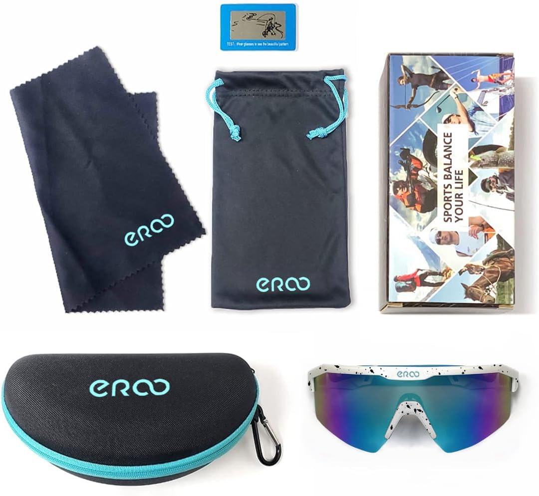 EAZYRUN Activa tu vida! Pequeños lentes de sol polarizados de béisbol para jóvenes, correr, ciclismo, deportes al aire libre.