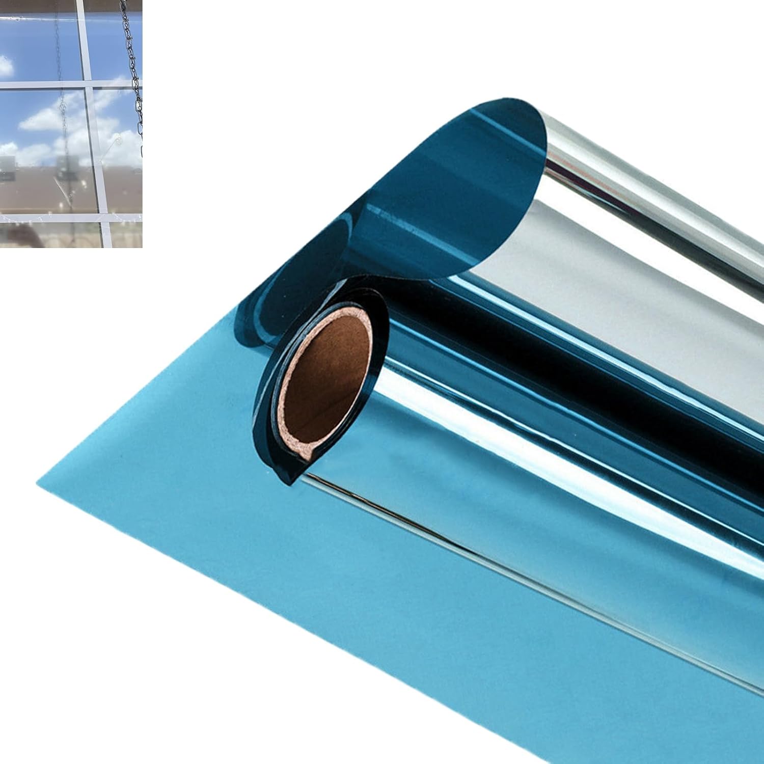 Película de privacidad unidireccional para ventana, bloqueo de calor UV reflectante, tinte de ventana para el hogar, privacidad diurna para bloqueo